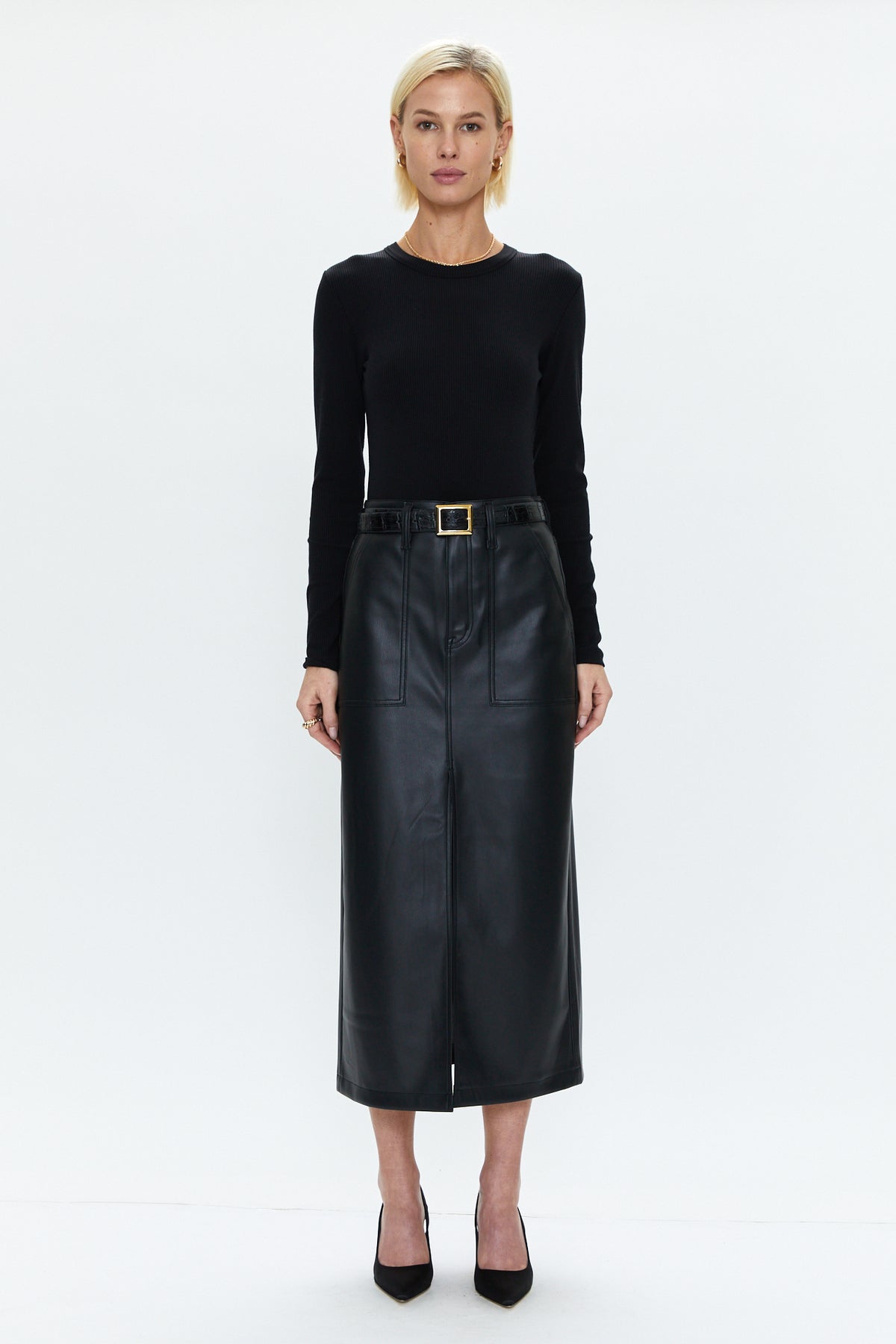 Alice Utility Midi Skirt -  Slate Black
            
              Sale